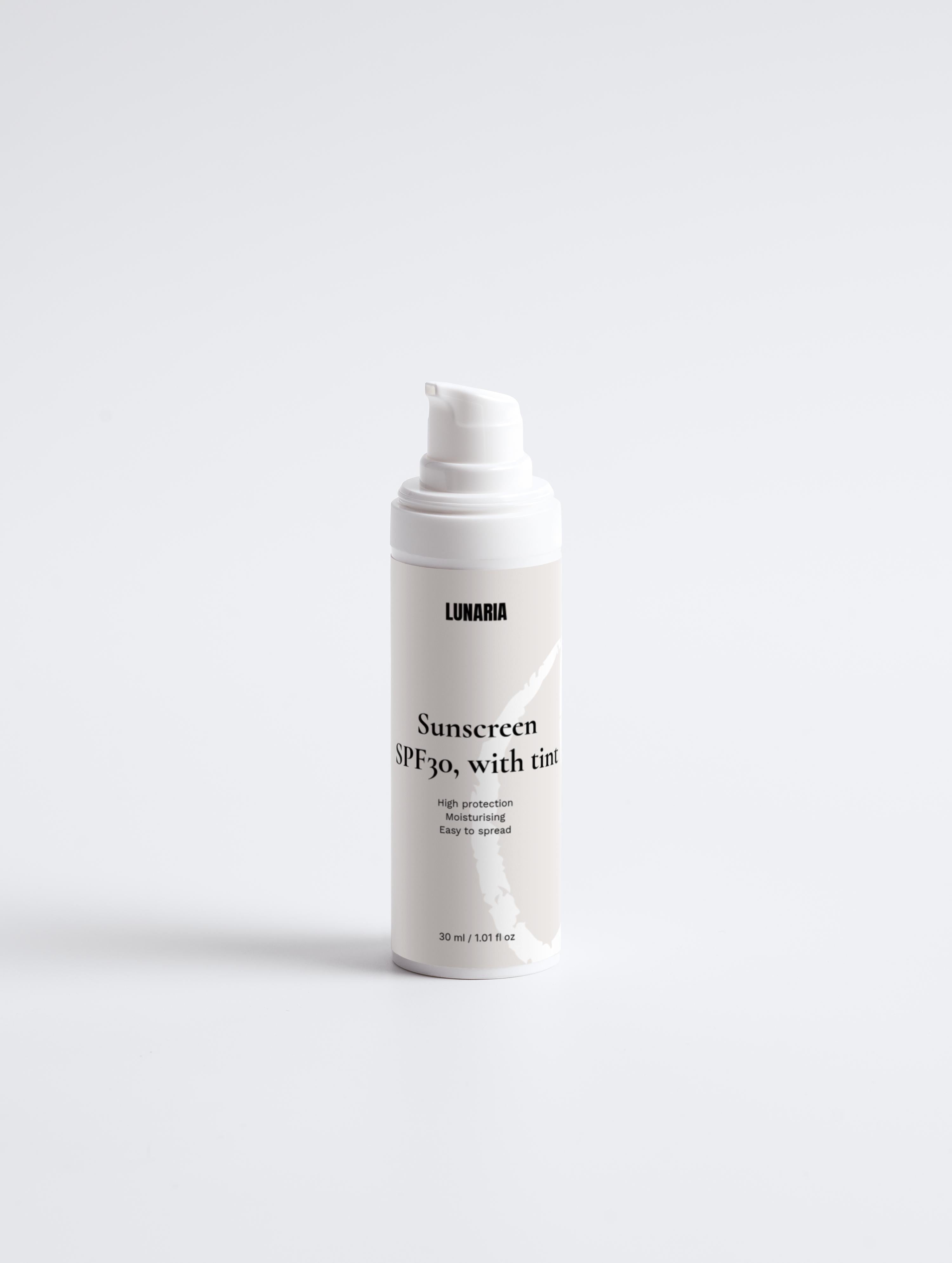 Sunscreen SPF30, with tint